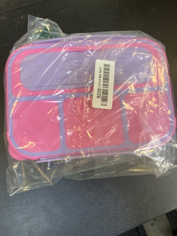 Photo 1 of MaMix Bento Lunch Box, 4-Compartment Adult & Kids Lunch Containers (1300ML, Purple)