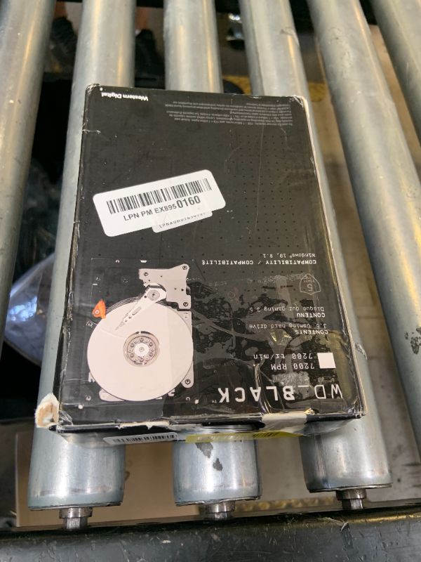 Photo 1 of Western Digital 8TB WD_Black Performance Internal Hard Drive HDD - 7200 RPM, SATA 6 Gb/s, 256 MB Cache, 3.5" - WD8002FZBX