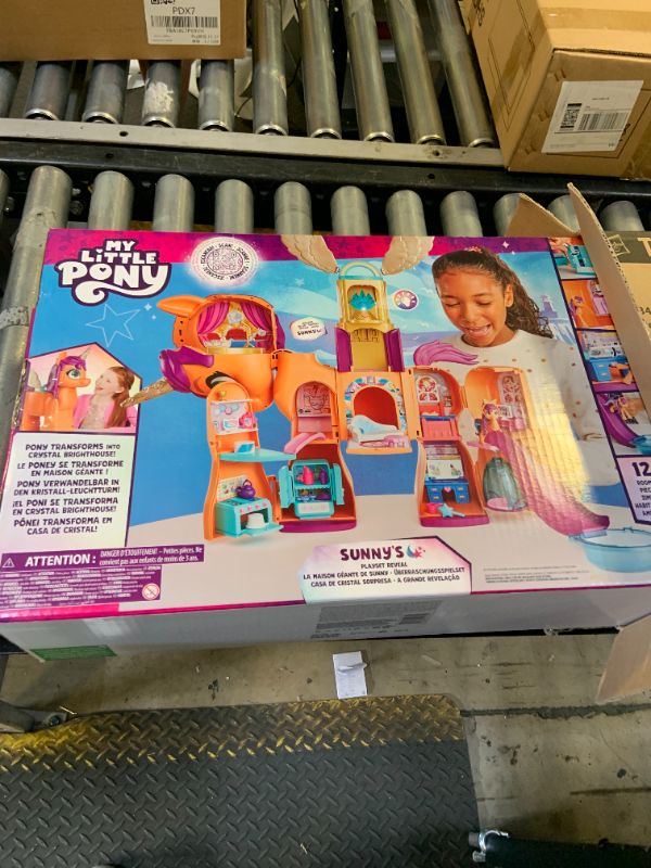Photo 1 of My Little Pony Toys, Sunny's Playset Reveal, 25-Inch-Tall Transforming Doll Playsets and Interactive Toys for 5 Year Old Girls & Boys (Amazon Exclusive)