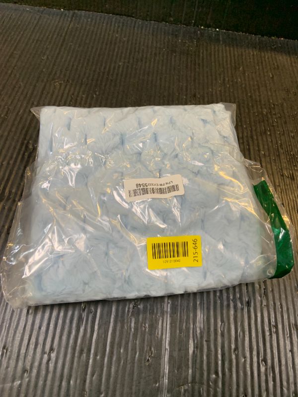 Photo 1 of MANDIOO Pack of 2 Light Blue Super Soft Plush Fluffy Decorative Throw Pillow Covers 18x18 inch Faux Fur Wool Velvet Cushion Covers Pillow Cases Couch Sofa Bed Living Room