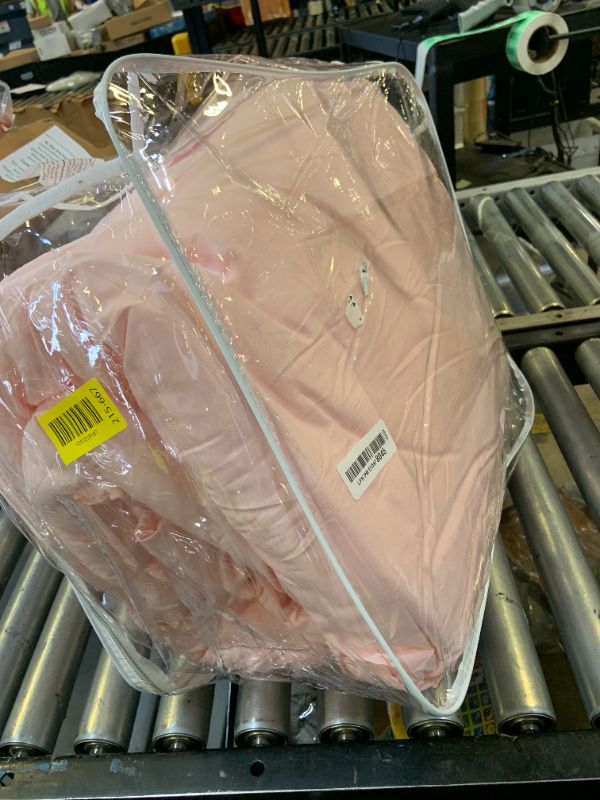 Photo 1 of weigelia Pink Comforter Full Size Set – Soft All-Season Bedding with 300GSM Fluffy Microfiber, Includes 2 Matching Pillowcases – Elegant Blush Pink Comforter for Girls, Teens, and Women