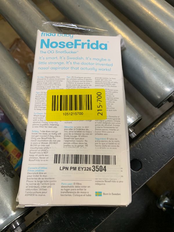Photo 1 of Frida Baby NoseFrida SnotSucker for Baby, Nasal Aspirator for Baby, Nose Sucker Baby Nasal Aspirator for Baby, Congestion Relief with 24 Extra Hygiene Filters