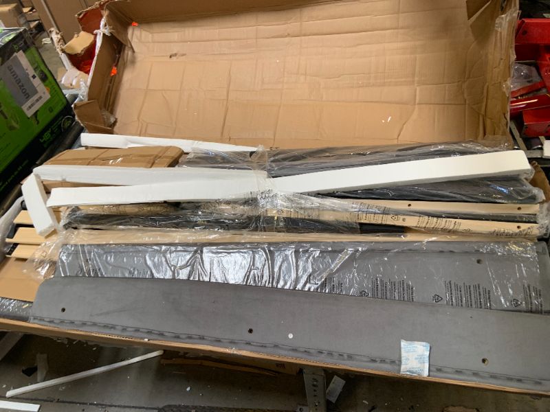 Photo 1 of FOR PARTS ONLY*____\\Canopy Bed Frame,Metal Bed Frames with Movable Charging Station,Four-Poster Platform Bed with Built-in Headboard and Under Bed Storage Space,No Box Spring Needed(Queen)