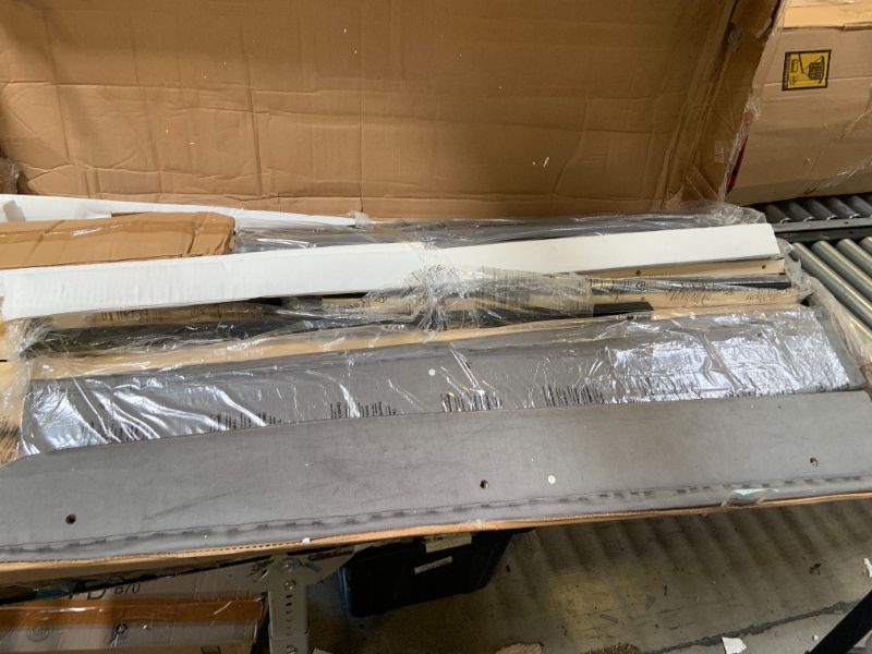 Photo 1 of FOR PARTS ONLY*____\\Canopy Bed Frame,Metal Bed Frames with Movable Charging Station,Four-Poster Platform Bed with Built-in Headboard and Under Bed Storage Space,No Box Spring Needed(Queen)