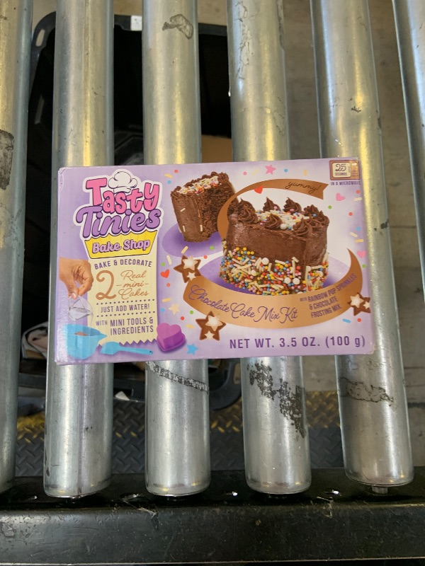 Photo 1 of Goliath Tasty Tinies Bake Shop Chocolate Cake Mix Kit with Rainbow Pop Sprinkles & Chocolate Frosting Mix | Bake & Decorate 2 Real Mini Cakes | Includes Mini Tools & Ingredients | Ages 6+