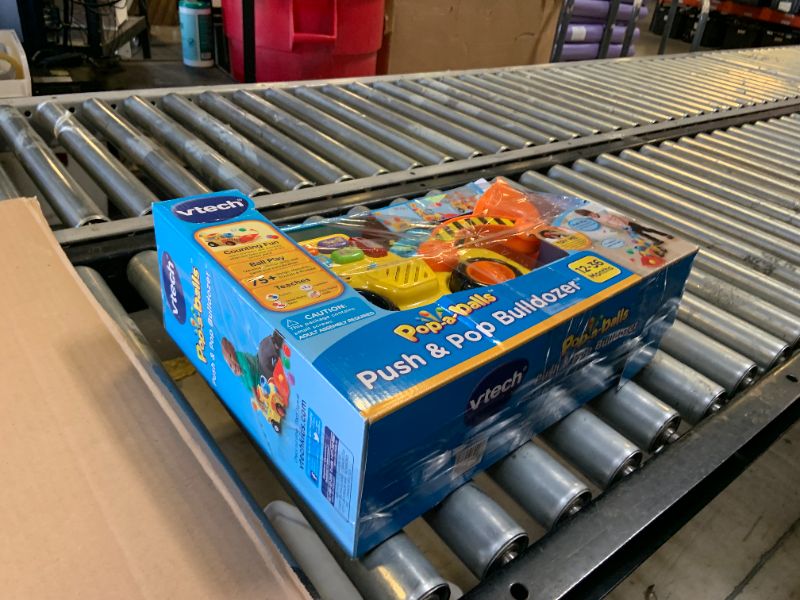 Photo 1 of VTech Pop-a-Balls Push and Pop Bulldozer, Yellow