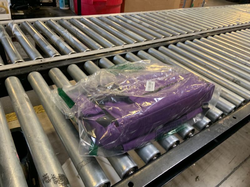 Photo 1 of Besunbar Stadium Seats for Bleachers 1 Pack w/Back Support Bleacher Seat Soft Cushion Light Weight Includes Shoulder Strap & Cup Holder, Front & Back Zipper Pocket, Suitable for Sports Events,Purple