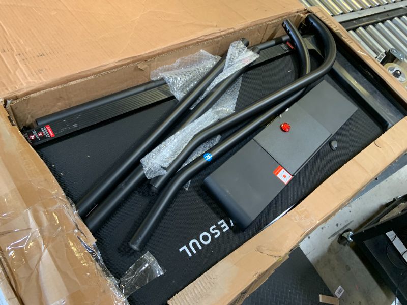 Photo 1 of Yesoul Walking Treadmill for Seniors with Long Handrails – 4 Major Safety Protections, Emergency Stop Button, Treadmill for Home 300 lbs Capacity, Recovery Walking Machine with LED Display