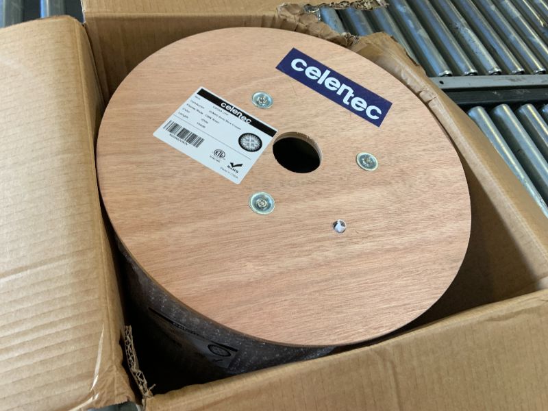 Photo 1 of celertec CAT6A Ethernet Cable, 1000ft, 23AWG Solid Bare Copper, UTP Unshielded Twisted Pair, CMR Riser Rated &ETL Listed, 650Mhz/10 Gigabit Network Speed, Bulk Ethernet Cable-White
