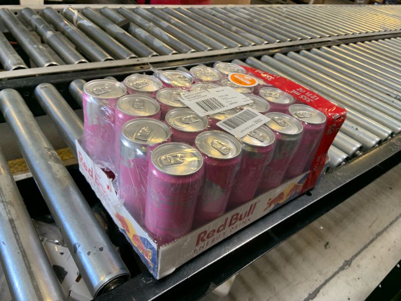 Photo 1 of Red Bull Pink Edition Energy Drink, Wild Berries, 12 fl. z., Case of 24 cans, with 114mg Caffeine, Taurine & B Vitamins EXP 01-06-2026