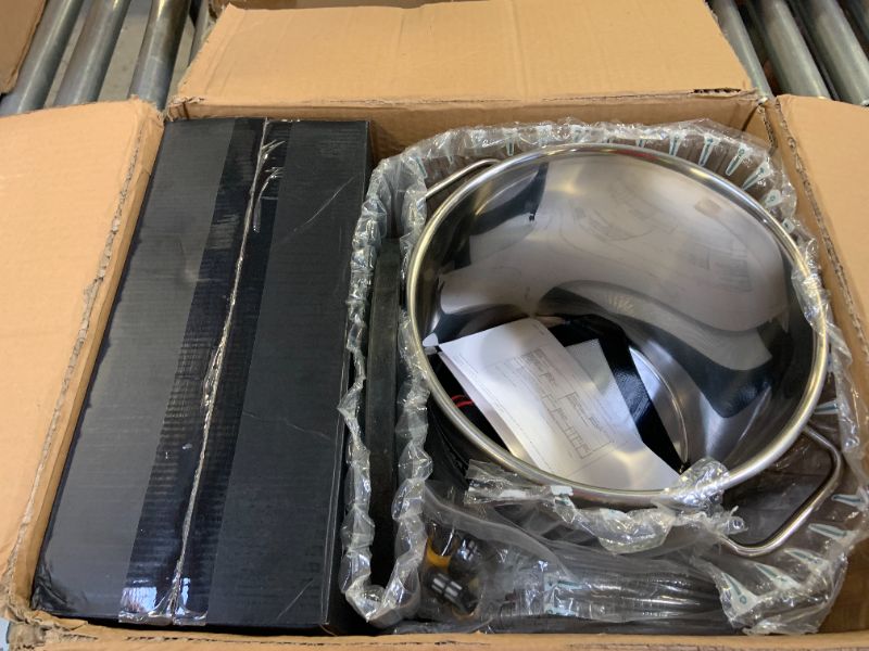 Photo 1 of Orion Motor Tech 3 Gal Vacuum Chamber with Pump Kit, 3.5 cfm Vacuum Pump and Chamber Kit with Tempered Glass Lid 5 ft Hose, Vacuum Degassing Chamber Kit for Stabilizing Wood Degassing Silicone Resin