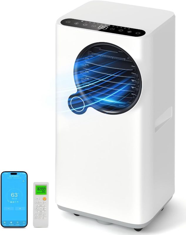 Photo 1 of Portable Air Conditioners, 16000 btu Smart AC Unit with Cooling/Dehumidifier/Fan, APP/Remote Control 24h Timer Air Conditioner for Room Indoors

