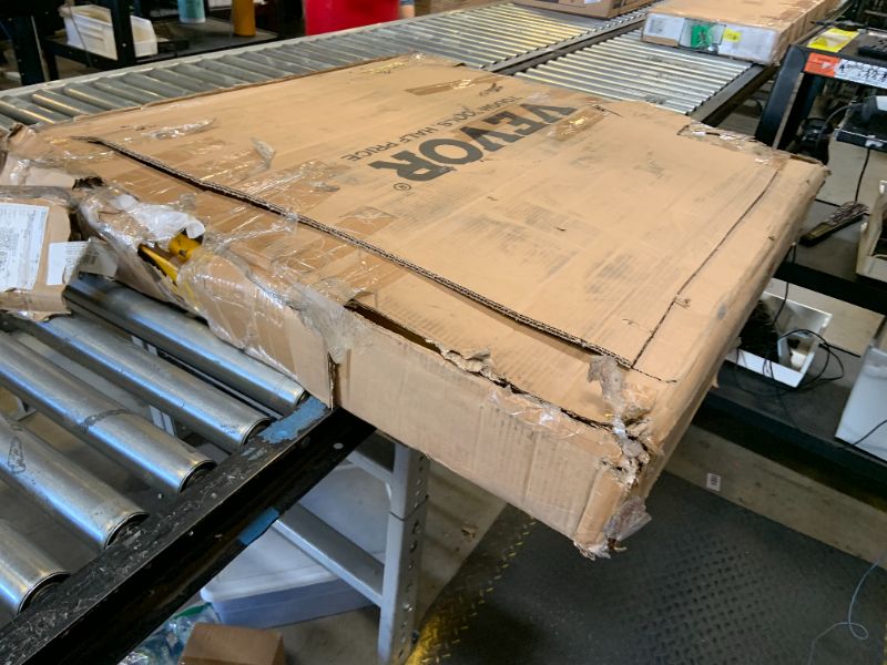 Photo 1 of VEVOR Forklift Safety Cage, 36 x 36 Inches Foldable Forklift Work Platform of 1200 lbs Load Capacity with Lockable Swivel Wheels, Drain Hole & Device Chain, Holds 1 to 2 Adults, Ideal for Aerial Work