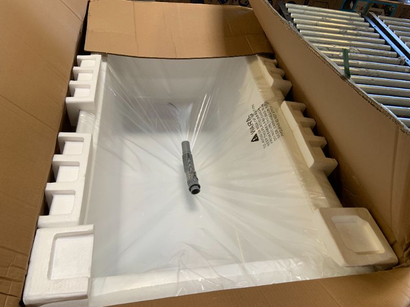 Photo 1 of -FACTORY SEALED- Alcove Acrylic Soaking Tub, 60x32 Inch Drop-In Bathtub Right Hand Drain – Acrylic Alcove Soaking Tub with Apron Front, Glossy White Tub for Compact Bathrooms