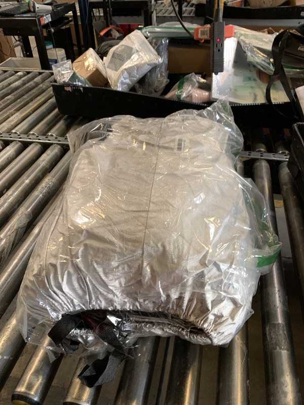 Photo 1 of QUYDDC Full Car Cover Universal 6 Layers Outdoor Thicked All Weather Cover, Sunshield, Waterproof, Snow Proof, UV Proof, Scratch Proof, Bird Droppings, 6 Reflective Strips, Fits SUVs up 205"-216"