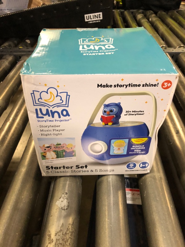 Photo 1 of Luna StoryTime Kids Book Projector – 6 Bible & 5 Classic Read-Aloud Stories, 10 Songs & Night Light & Soothing Dream Music | Children Ages 3+ Storytime Projector for Kids & Toddler | Toys, Owl & Angel