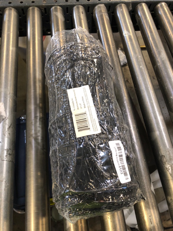 Photo 1 of Black Garden Border Edging Folding Fence Roll 14 inches by 20 feet Scroll Top Rolled Yard Fencing Garden Fence, Metal Wire Garden Fence for Outdoor Yard Landscape Patio,Flower Bed Edging.
