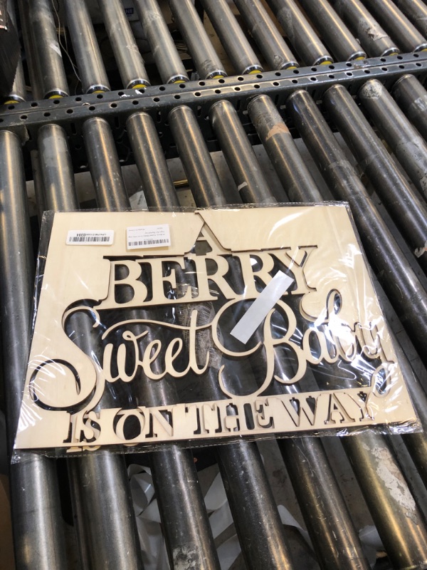 Photo 1 of Wlropted A Berry Sweet Baby is on the way Sign for Backdrop, Baby Shower Wall Decorations Sign for Berry Sweet Fruits Themed Kids' First Birthday Gender Reveal Party Decorations Supplies.