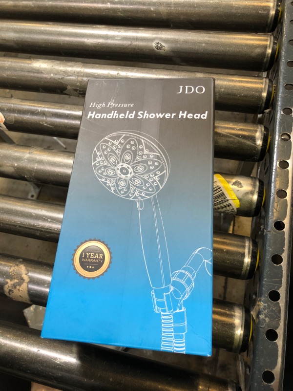 Photo 1 of 6-Setting Shower Head with Handheld, JDO High Pressure Hand held Shower Head, 4.7 Inch Chrome Detachable Showerhead Set with 59 Inch Stainless Steel Hose and Adjustable Showerhead Holder