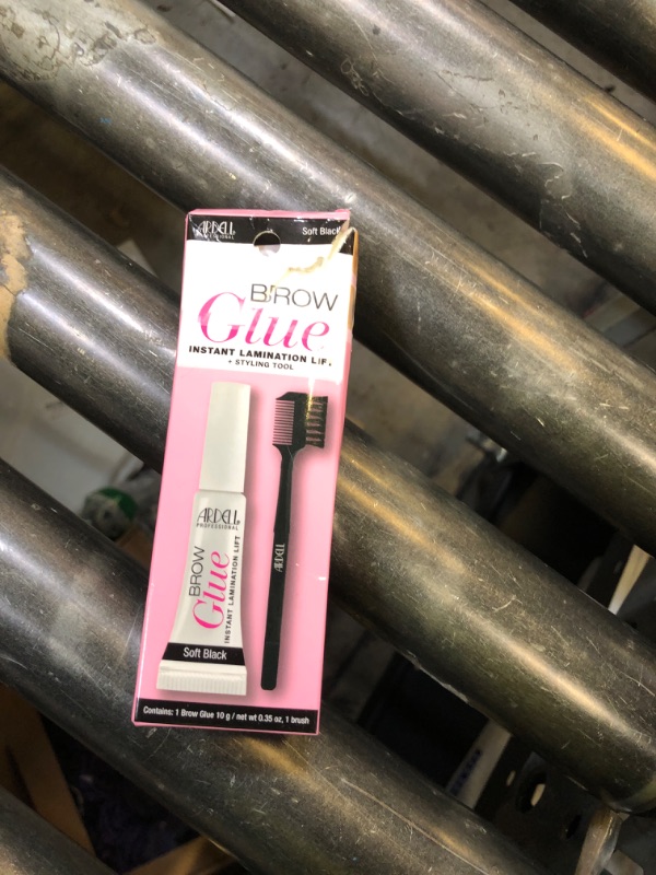 Photo 1 of Ardell Brow Glue Soft Black with Styling Brush – Instant Lamination Brow Gel for Fluffy, Defined Brows, All-Day Extreme Hold Eyebrow Gel Waterproof, 0.35 oz