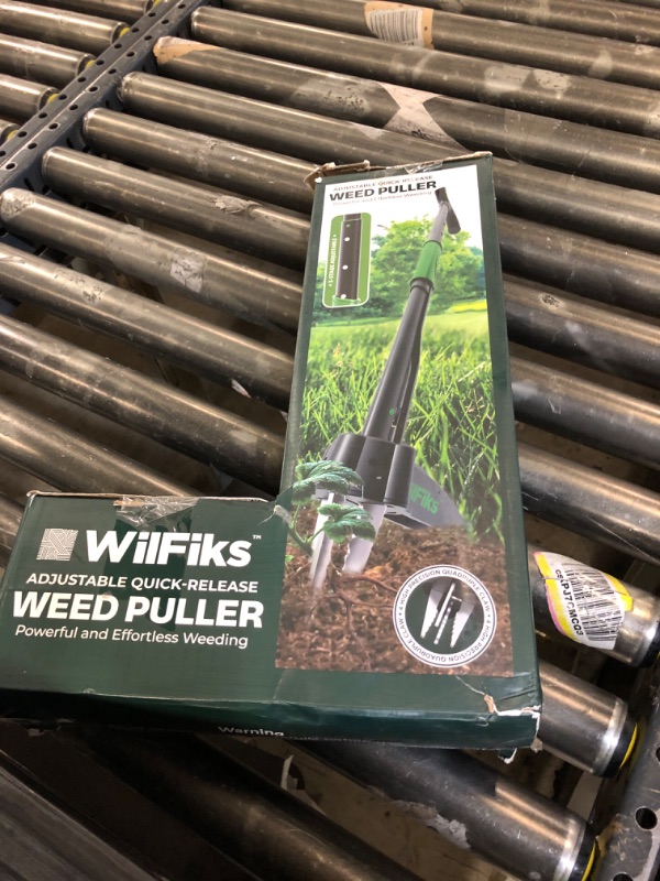Photo 1 of Puller Tool with Long Adjustable Handle (36", 40", & 45"), Quick-Release Weed Ejector Mechanism, Lightweight Aluminum Stand-Up Heavy Duty Weed Remover, 4-Claw Head & Foot Pedal for Easy Weeding