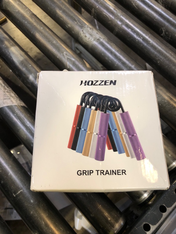 Photo 1 of Hozzen Grip Strength Trainer, 6 Pack Grip Strength Trainer Set (50-200LB), No Slip Hand Grip Strengthener, Wrist Forearm Strengthener with Grip Tape for Strength Training, Exercise, Injury Recovery