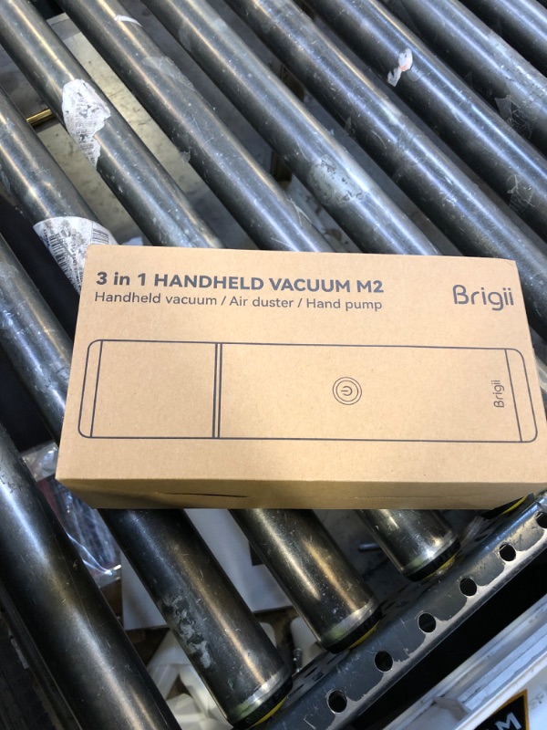 Photo 1 of Brigii Crevice Vacuum, Handheld Vacuum & Air Duster & Hand Pump 3 in 1, Cordless Mini Vacuum, 3 Kinds of Crevice Nozzles, Lightweight 1lbs,USB Rechargeable-M2