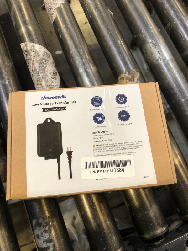 Photo 1 of DEWENWILS 60W Low Voltage Landscape Transformer with Photocell Sensor, Low Voltage Transformer 120V AC to 12V AC, Landscape Lighting Transformer for Outdoor Lights, Garden Lights, Spotlight, UL Listed