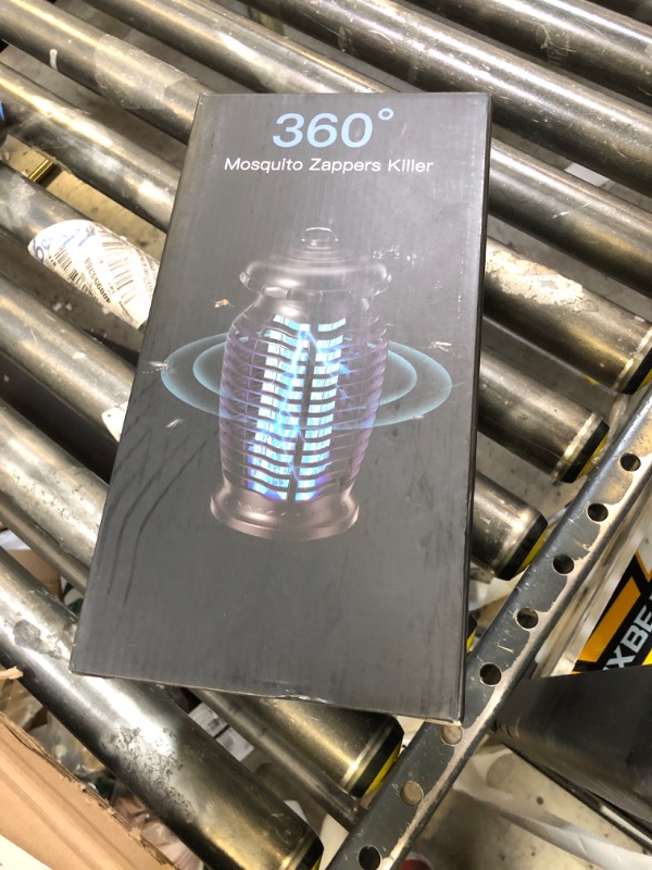 Photo 2 of CACULE Bug Zapper Outdoor 4200V Electronic Mosquito Zapper Fly Traps Outdoor Mosquito Repellent Killer Inside/Outside for Home, Patio, Backyard, CA-Blue A1