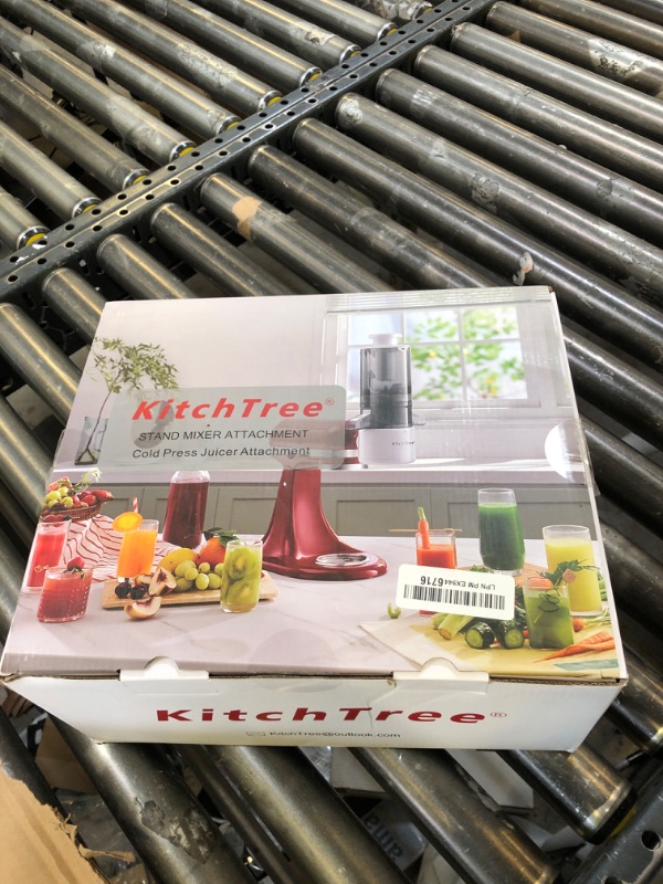 Photo 1 of KITCHTREE Slow Cold Press Juicer Attachment for KitchenAid Stand Mixer, 4.2" Large Feed Chute Fit Whole Vegetables & Fruits, Masticating Juicer Attachment for KitchenAid, Easy to Clean