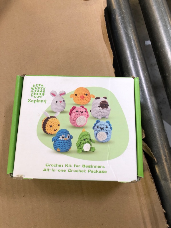 Photo 1 of Crochet Kits for Beginners - All-in-One Stuffed Animal Knitting Sets - Step-by-Step Video Tutorials DIY, Rabbit&Carrot Crochet Kits