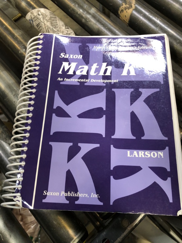 Photo 1 of Saxon Math K: Home School Teachers Edition