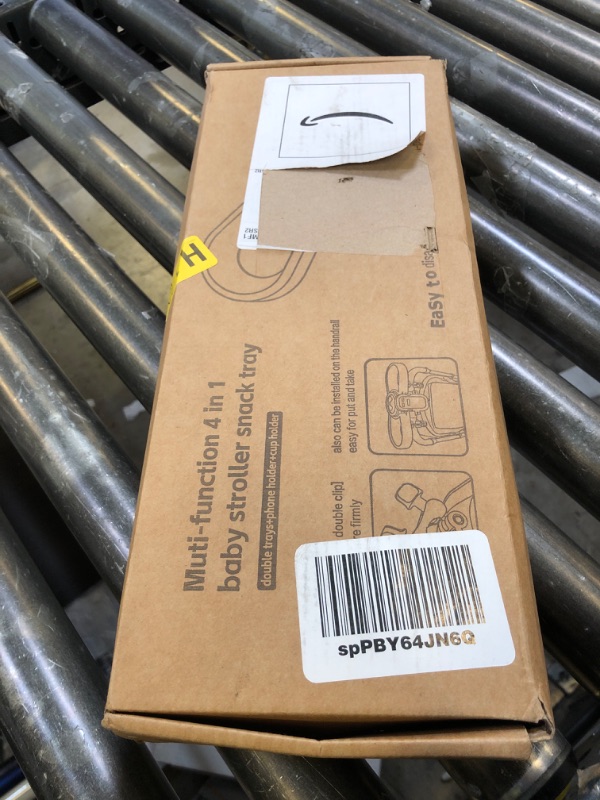 Photo 1 of Universal Stroller Snack Tray, 4 in 1 Stroller Tray Attachment with Cups Phone Holder for Baby Toddler Stroller, 360° Rotation Universal Stroller Tray Compatible with Uppababy, Baby Jogger, etc
