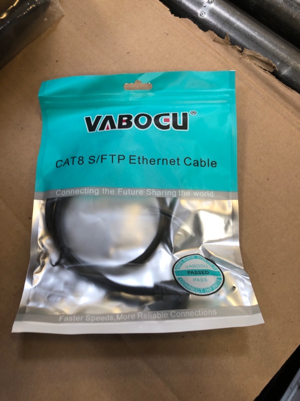 Photo 1 of Cat 8 Ethernet Cable, 1.5Ft 3Ft 6Ft 10Ft 15Ft 20Ft 30Ft 40Ft 50Ft 60Ft 100Ft Heavy Duty High Speed Internet Network Cable, Professional LAN Cable Shielded in Wall, Indoor&Outdoor