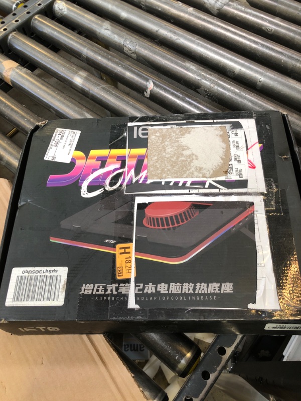 Photo 1 of IETS GT500 Powerful Turbo-Fan (5000 RPM) RGB Laptop Cooling Pad with Infinitely Variable Speed,Seal Foam for Rapid Cooling Gaming Laptop,Dust Filter for Protect Laptop,13-17.3inch Laptop Cooler