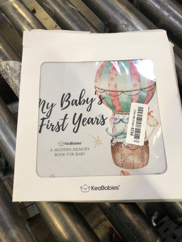 Photo 1 of First 5 Years Baby Memory Book Girl, Boy - 90 Pages Hardcover First Year Milestone Keepsake Book, Newborn Scrapbook for New Parents, Minimalist Photo Album Journal, Gift for Baby Shower(AdventureLand)