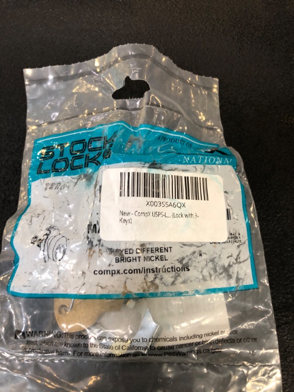 Photo 1 of CompX USPS-L-1172C National Mailbox Lock C9100 (Lock with 3-Keys)