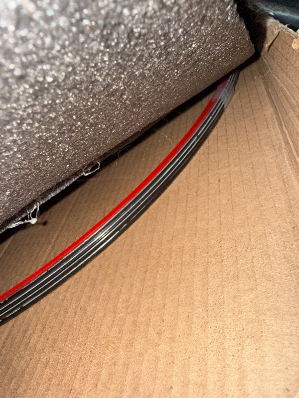 Photo 1 of EVOOOR Automotive Alloy Wheel Rim Protector - Covering The Entire Rim of The Wheel hub - Strips for Curb Rash Prevention - Set of 4 Rim Protector Easy to Install(21'',Black)