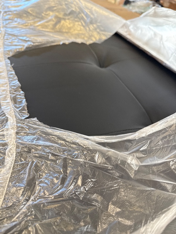 Photo 1 of sofa black leather