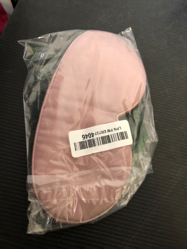 Photo 1 of LitBear 100% 22 Momme Mulberry Silk Sleep Mask - 3D Contoured Eye Mask for Men Women, Soft Breathable Sleeping Mask with Adjustable Strap, Perfect Blocks Light for Sleeping (Bean Pink)