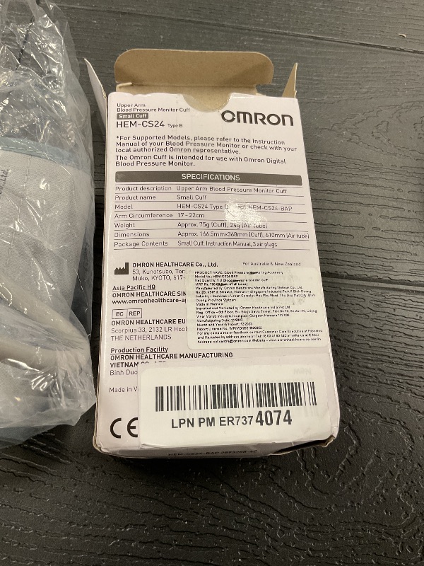 Photo 1 of Omron Small D-Ring Blood Pressure Monitor Cuff, 7" to 9" (HEM-CS24-B)