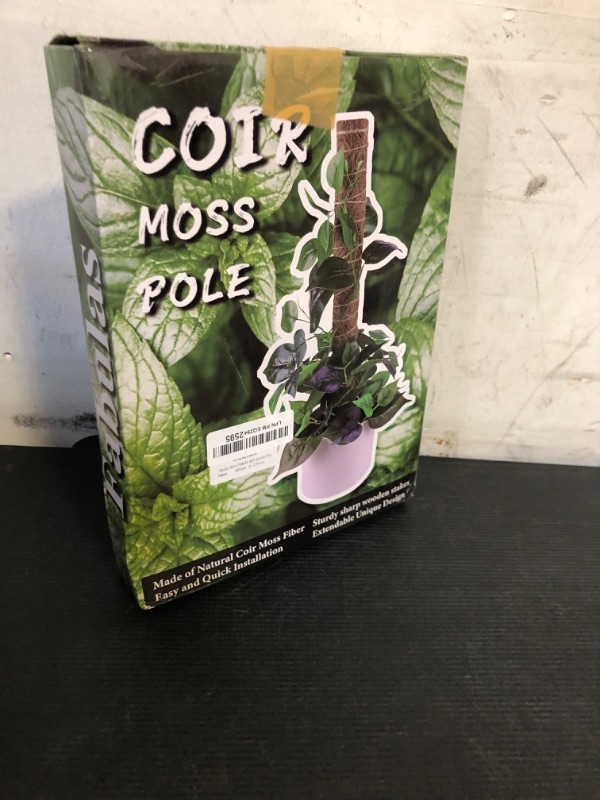 Photo 1 of Fabulas Moss Pole 58.7 Inch - Monstera Plant Support 5 Pack, 17.5" and 12" Plant Stakes for Indoor Plants Coco Coir Moss Pole Sticks for Climbing Potted Live Plants, Pothos, Philodendron