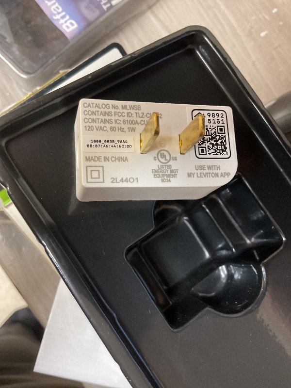 Photo 1 of Leviton Wi-Fi Bridge for No-Neutral Decora Smart Dimmers and Switches (DN6HD and DN15S), Works with My Leviton, Alexa, Google Assistant, Apple Home/Siri & Wire-Free 3-Way, MLWSB-1RW, White