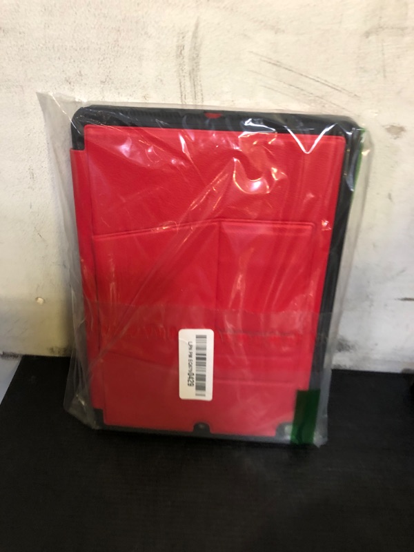 Photo 1 of SEYMAC stock Case for iPad 9th/8th/7th Generation 10.2'', Strong Magnetic Auto Sleep Shockproof Case with Absorbing Multi-Angles Stand, Pen Holder, Card Slot (Red)