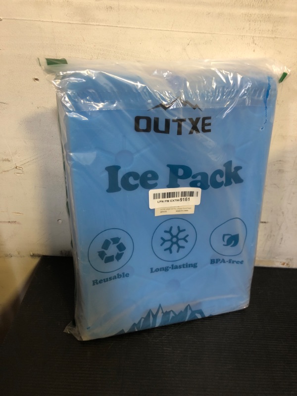 Photo 1 of OUTXE Large Ice Packs for Coolers 3-Pack 9.5 * 13 Inch Slim Space Saving Reusable Long Lasting Cold Freezer Packs for Coolers Keep Food Fresh