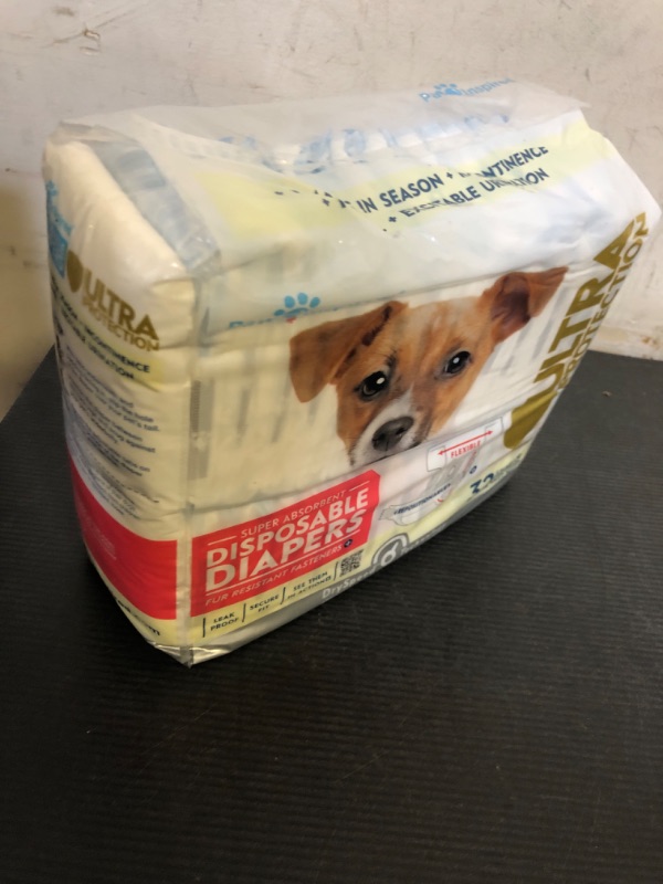 Photo 1 of Paw Inspired 32ct Disposable Dog Diapers | Female Dog Diapers Ultra Protection | Diapers for Dogs in Heat, Excitable Urination, or Incontinence (Small)