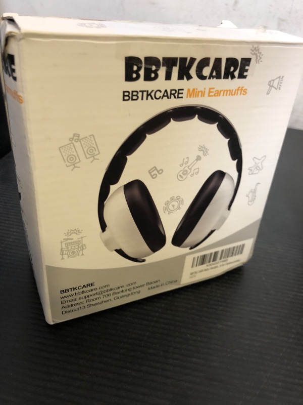 Photo 1 of BBTKCARE Baby Headphones Noise Cancelling Headphones for Babies for 3 Months to 3 Years - white