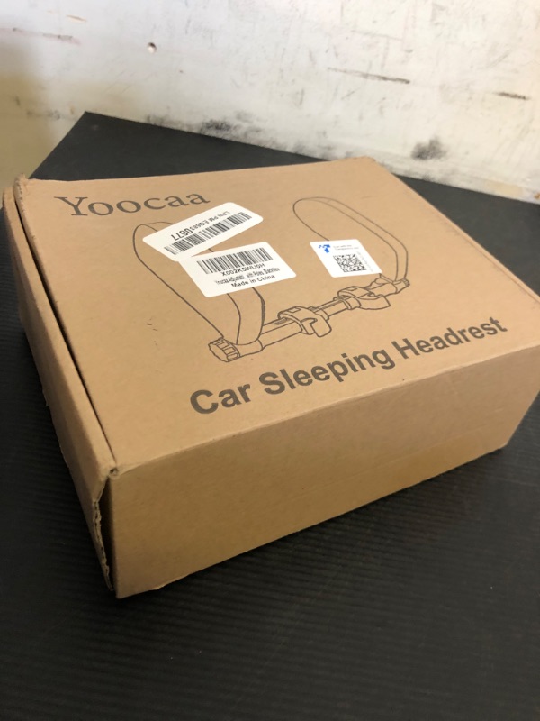 Photo 1 of Yoocaa Adjustable Car Headrest Pillow, Road Pal Headrest, U-Shaped Travel Sleeping Pillow for Kids & Adults, Head Neck Support Only Suitable for Car Seat Headrest with Poles, Black