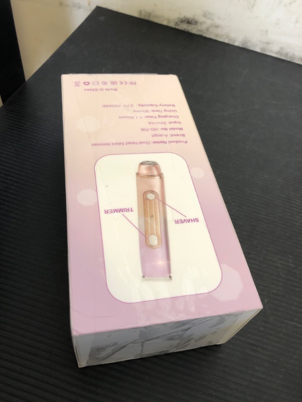 Photo 1 of Bikini Trimmer for Women, Electric Razors with Dual Heads, Rechargeable Pubic Hair Trimmer with IPX7 Waterproof, Painless Pro Shaver for Underarm Leg Arm Body Face Private Area?RoyalRose?