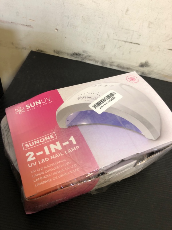 Photo 1 of SUNUV UV LED Nail Lamp, Gel Light for Nail Polish UV Dryer with 3 Timers SUNone White